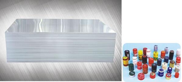 PP cap Aluminum foil, Bottle cap material, Color coated cap material